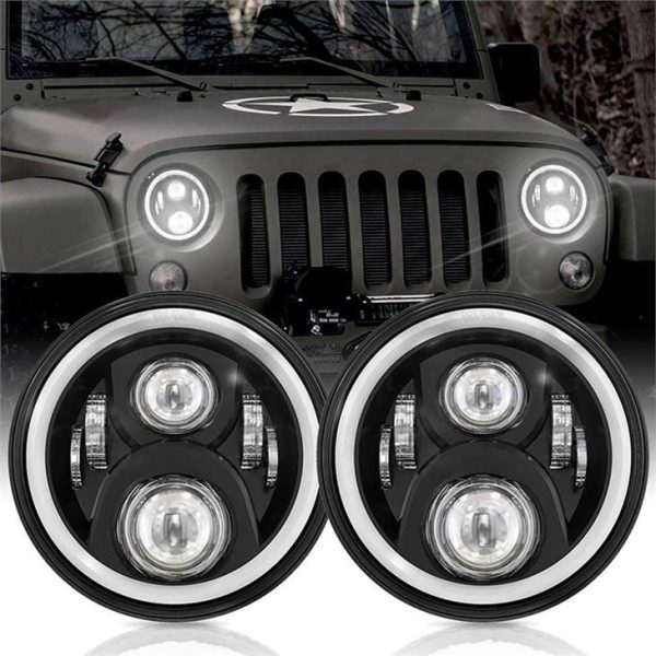 Đèn pha LED 7 inch cho Jeep Wrangler JK 2007-2017