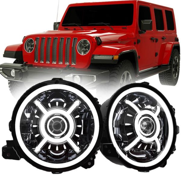 Đèn pha LED JL tròn 9 inch Phù hợp trực tiếp với xe Jeep Wrangler JL Rubicon Sahala