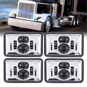 Đèn pha hình vuông Led 4x6 inch được DOT phê duyệt cho xe Jeep Wrangler và cho chùm sáng cao / thấp Kenworth