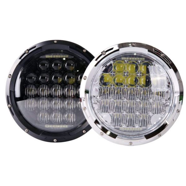 Dành cho đèn pha Hummer / cho đèn pha LED Royal Enfield với đèn pha cao thấp dầm cho xe máy Đèn pha tròn 7 inch