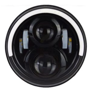 Một nửa đèn Led Halo cho xe Jeep Wrangler JK TJ LJ CJ 7 inch Đèn pha một nửa Halo cho xe jeep