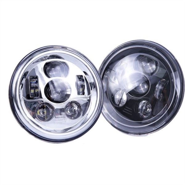 Morsun 12v 24v 58w ĐÈN PHA LED cho Wrangler JK 7inch Đèn pha tròn Đèn chùm thấp cao