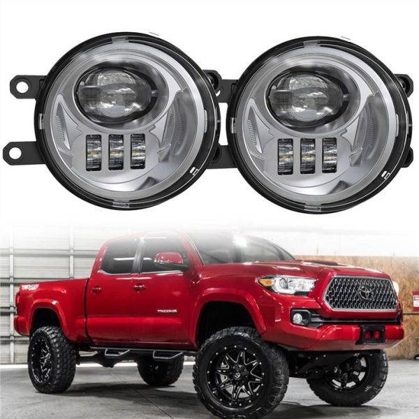 Đèn sương mù LED 12V Morsun Black Chrome cho Toyota 2016 2017 2018 2019 Tacoma