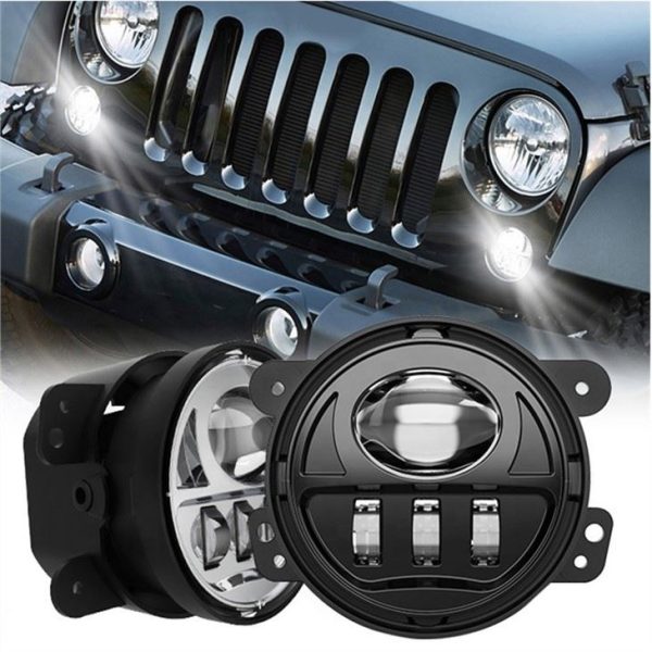 Morsun Phụ kiện xe hơi 4inch Đèn sương mù cho Jeep Wrangler JK LED Đèn sương mù