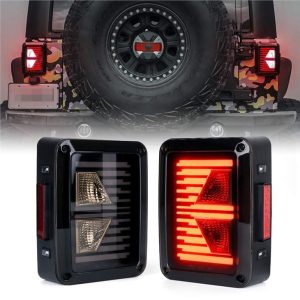 Phụ kiện xe hơi Morsun Đèn xi nhan đèn hậu cho xe Jeep JK Wrangler 07-15