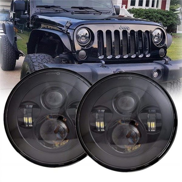 Morsun High Low Beam Round Led Headlight Projector Cho 07-15 Jeep Wrangler JK 2 Cửa