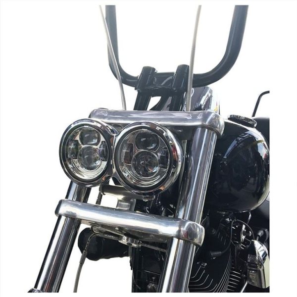 Morsun Plug And Play Fat Bob 4.56inch Đèn pha cho Harley 12v H4 Máy chiếu đèn pha xe máy