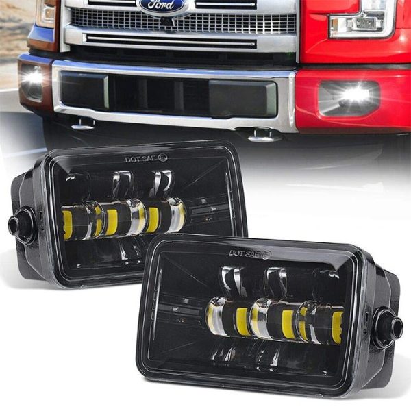 Morsun Square Super Bright LED Đèn sương mù cho Ford F150 2015 Đèn sương mù vuông 2200LM