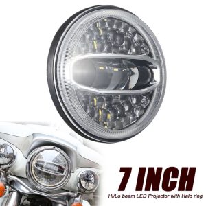 Đèn pha Led 7 inch mới cho Đèn pha xe máy Led Harley Davidson 108W